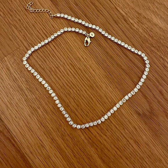Madewell The Tennis Collection Bezel Set Crystal Necklace - Picture 6 of 7